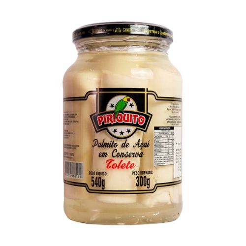 Palmito Piriquito Tolete 500g Vd Acai